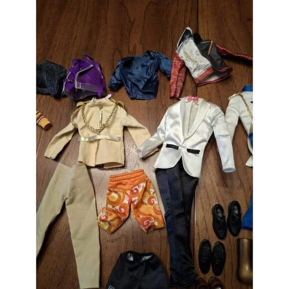 Ken Doll Clothes Mixed Lot 15 Pc plus 5 Pair of Shoes Barbie - Picture 3 of 8